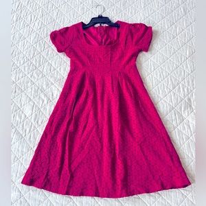 Fuchsia Lace Dress